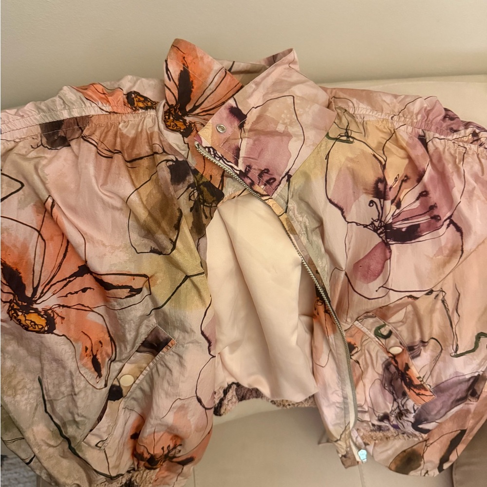 Anthropologie blush pink, super soft lined bomber jacket